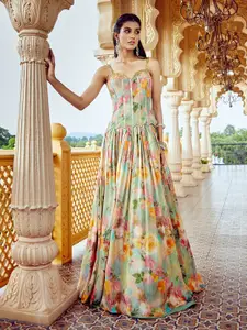 Alaya Advani Embroidered Beads and Stones Ready to Wear Lehenga &