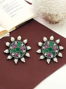 FEMMIBELLA Circular Studs Earrings