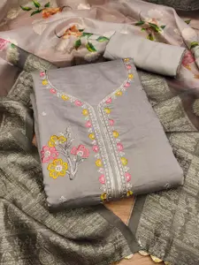 KIMISHA Embroidered Unstitched Dress Material