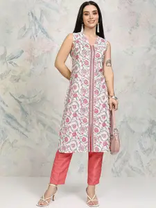 Vishudh Women Embroidered Sequinned Kurta