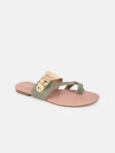 DressBerry Women Colourblocked One Toe Flats