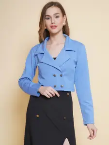KATLINE Double-Breasted Relaxed-Fit Casual Blazer