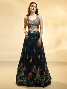 Alaya Advani Embroidered Beads and Stones Ready to Wear Lehenga & Blouse With Dupatta