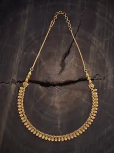 Kushal's Fashion Jewellery Gold-Plated Antique Necklace