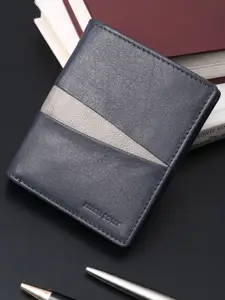 Allen Solly Men Colourblocked Leather Two Fold Wallet