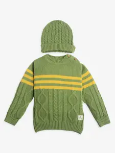 Ed-a-Mamma Baby Boys Striped Cotton Pullover
