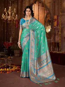Mehrang Woven Design Zari Banarasi Saree