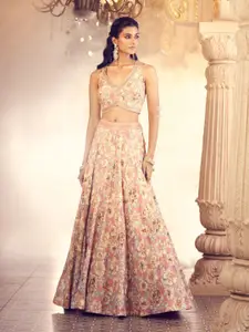 Alaya Advani Embellished Ready to Wear Lehenga & Blouse With Dupatta