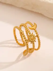 MYKI Gold-Plated Adjustable Finger Ring