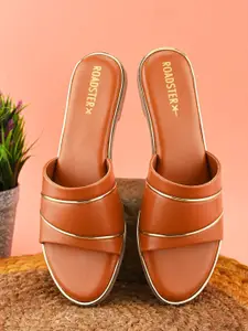 The Roadster Lifestyle Co Women Open Toe Flats