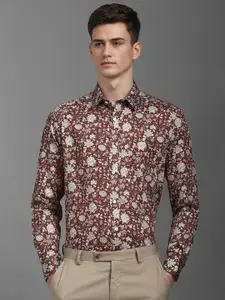 Louis Philippe Men Classic Floral Opaque Printed Formal Shirt
