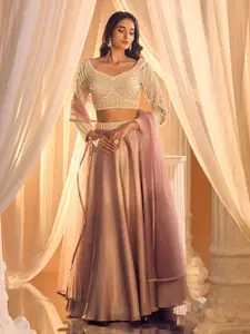 Alaya Advani Embroidered Beads and Stones Ready to Wear Lehenga & Blouse With Dupatta