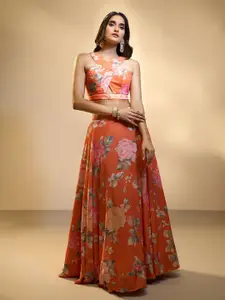 Alaya Advani Printed Ready to Wear Lehenga & Blouse With Dupatta