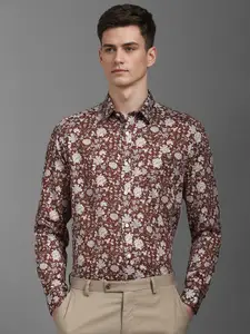 Louis Philippe Men Classic Floral Opaque Printed Formal Shirt