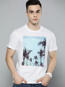 Indian Terrain Tropical Print Pure Cotton T-shirt