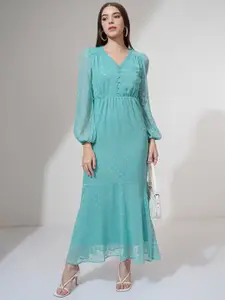 Vishudh Women Ethnic Motifs Printed Maxi Dress