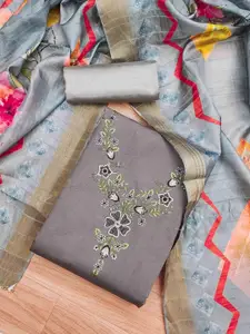 KIMISHA Embroidered Unstitched Dress Material