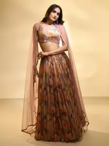 Alaya Advani Embroidered Thread Work Ready to Wear Lehenga & Blouse With Dupatta