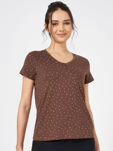 Dreamz by Pantaloons Women Printed Pure Cotton Lounge T-Shirt