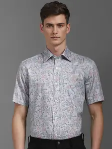 Louis Philippe Men Classic Floral Opaque Printed Formal Shirt