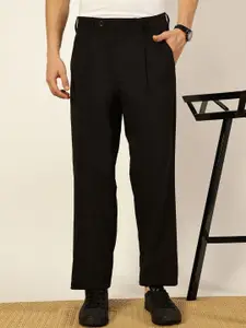 Thomas Scott Men Regular Fit Smart Pleated Trousers