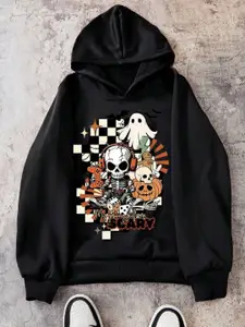 BAESD Girls Printed Long Sleeves Hooded Sweatshirt