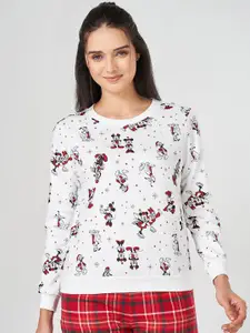 Dreamz by Pantaloons Women Abstract Printed Cotton Lounge Tshirt