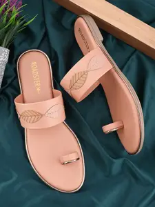 The Roadster Lifestyle Co Women Woven Design One Toe Flats