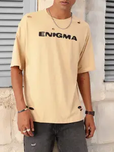 Kook N Keech Pure Cotton Cut-Out Detail Printed Relaxed Fit T-shirt