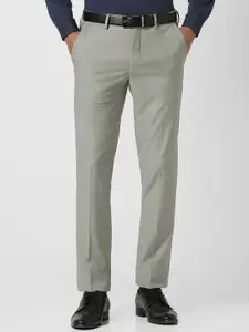 Van Heusen Men Slim Fit Mid-Rise Trousers