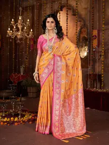 Mehrang Woven Design Zari Banarasi Saree