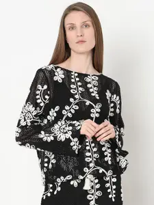 Vero Moda  Women Floral Embroidered Top