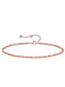 VAMA Rose Gold Plated Layered Chain Ankle Anklet Bracelet Jewellery Anklets