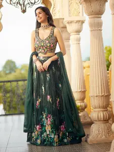 Alaya Advani Embroidered Thread Work Ready to Wear Lehenga & Blouse With Dupatta