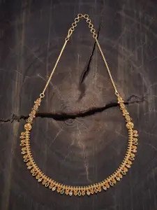 Kushal's Fashion Jewellery Gold-Plated Antique Necklace