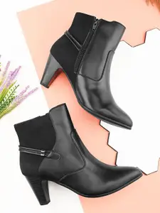 The Roadster Lifestyle Co. Women Heeled Zipper Boots