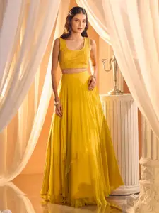 Alaya Advani Embroidered Ready to Wear Lehenga & Blouse With Dupatta