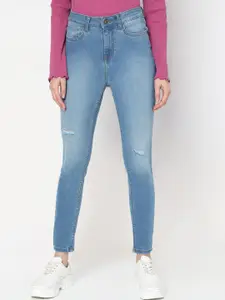 Vero Moda Women Cotton Skinny Fit High-Rise Light Fade Stretchable Jeans