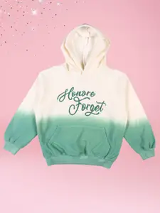 CUTECUMBER Girls Colourblocked Hooded Sweatshirt