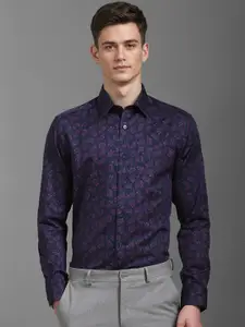 Louis Philippe Men Classic Floral Opaque Printed Formal Shirt