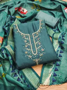 KIMISHA Embellished Unstitched Dress Material