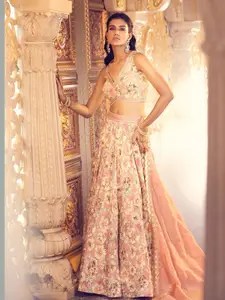 Alaya Advani Embroidered Sequinned Ready to Wear Lehenga & Blouse With Dupatta