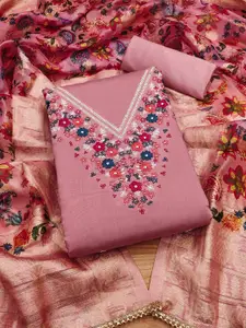 KIMISHA Embroidered Unstitched Dress Material