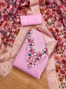 KIMISHA Embroidered Unstitched Dress Material