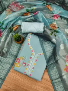 KIMISHA Embroidered Unstitched Dress Material