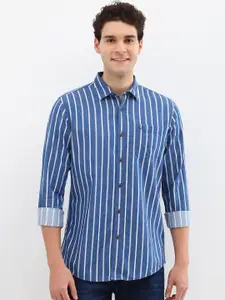 Allen Solly Men Custom Opaque Striped Casual Shirt