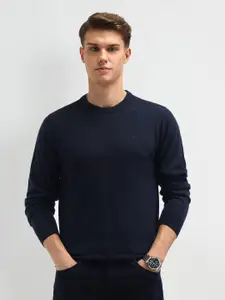 Arrow Men Cotton Long Sleeves Round Neck Sweaters