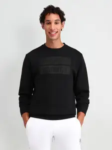 U.S. Polo Assn. Denim Co. Men Printed Round Neck Long Sleeves Sweatshirt