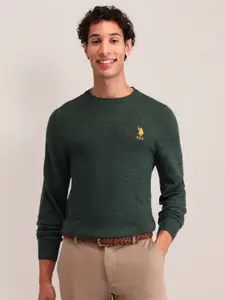 U.S. Polo Assn. Men Round Neck Long Sleeves Pullover Sweaters