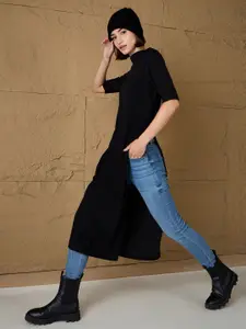 SASSAFRAS Women Longline Pullover Sweaters